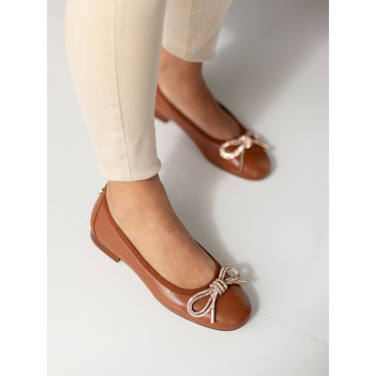 Ballerine camel best sale